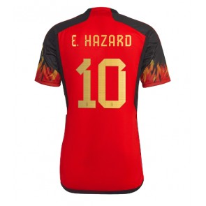 Lacne Muži Futbalové dres Belgicko Eden Hazard #10 MS 2022 Krátky Rukáv - Domáci